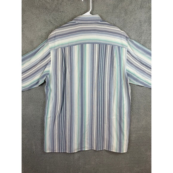 Tommy Bahama Shirt Men's XLT Extra Large Tall Striped Long Sleeve Button Up - Picture 12 of 14